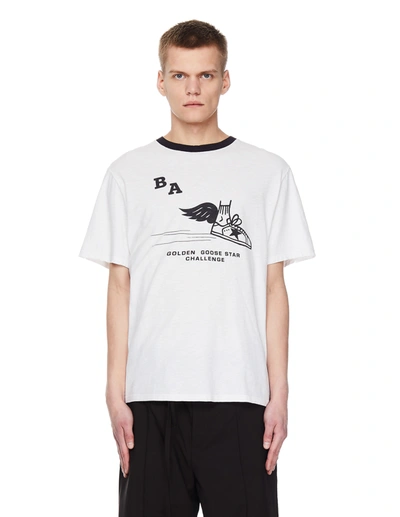 Shop Golden Goose Star  Challenge Printed T-shirt In White
