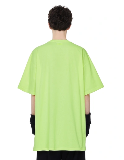 Shop Vetements Oversize Limited Edition Printed T-shirt In Green