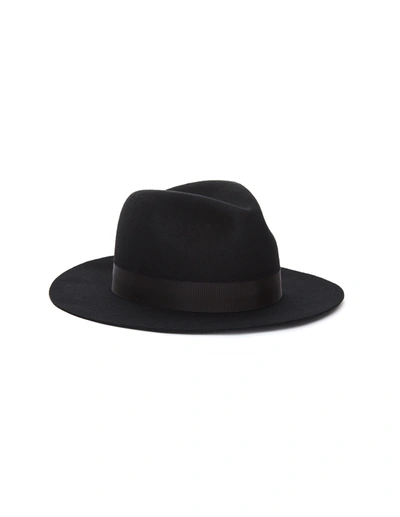 Shop Yohji Yamamoto Black Wool Hat