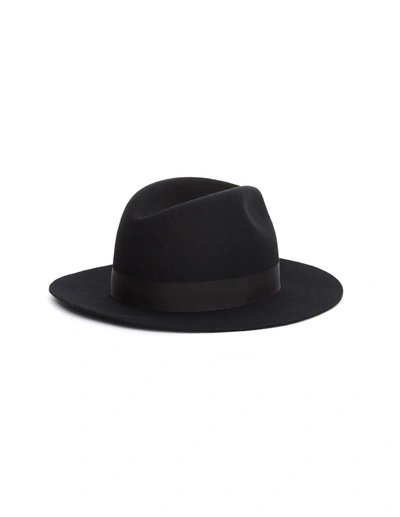 Shop Yohji Yamamoto Black Wool Hat