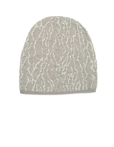 Shop Lost&found Cotton And Wool Beanie In Grey