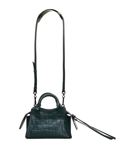 Shop Balenciaga Forest Green Neo Classic Mini Top Handle Bag