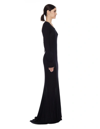 Shop Ann Demeulemeester Black Viscose Dress