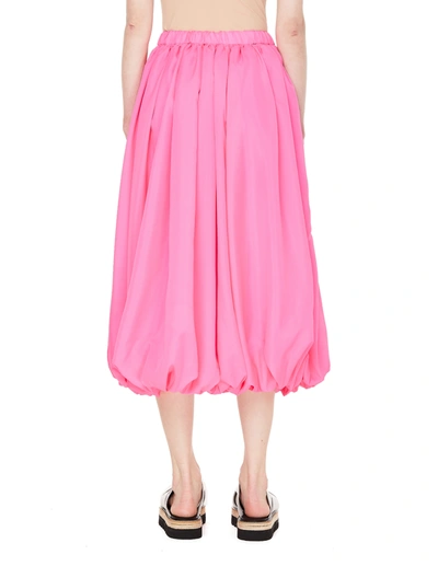 Shop Comme Des Garçons Pink Pleated Skirt