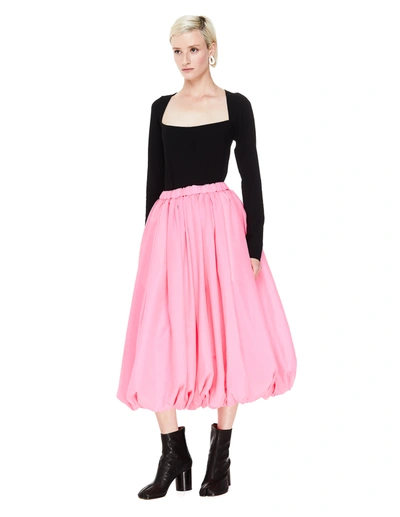 Shop Comme Des Garçons Pink Pleated Skirt