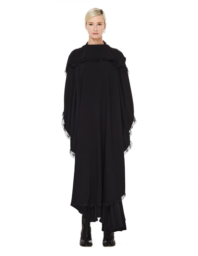 Shop Balenciaga Black Dress With Ruffles