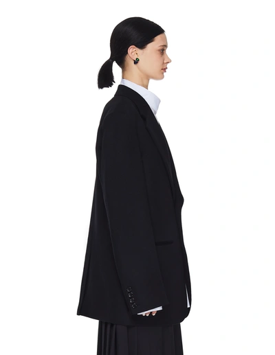 Shop Junya Watanabe Wool Oversize Jacket In Black