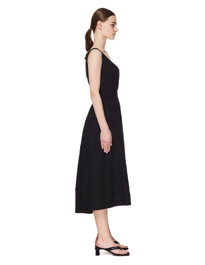 Shop Comme Des Garçons Black Logo Jacquard Dress