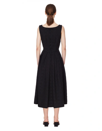Shop Comme Des Garçons Black Logo Jacquard Dress