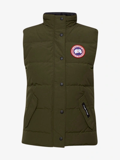 Shop Canada Goose Green Freestyle Vest