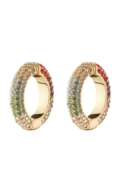 Shop Demarson Women's Lili Crystal-embellished 12k Gold-plated Ear Cuffs In Multi