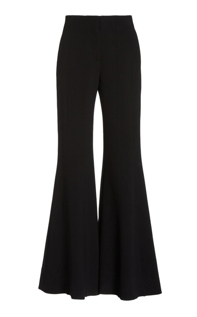 Shop Proenza Schouler Women's Textured Suiting Flared Pants In Black
