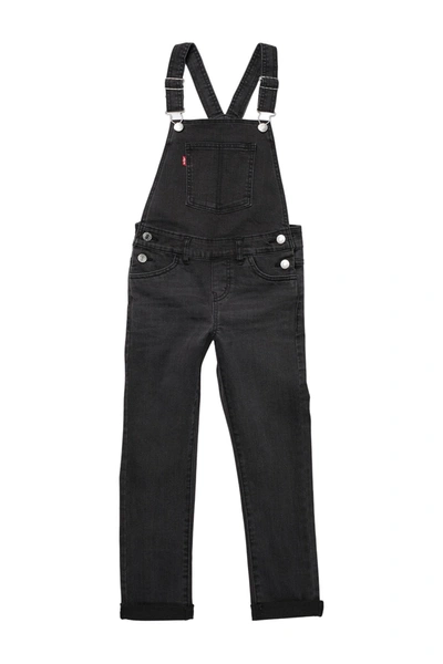 Shop Levi's Girlfriend Denim Overalls In Ant Whi Co