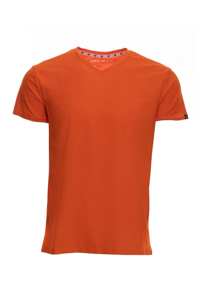Shop X-ray Xray V-neck Flex T-shirt In Tangerine