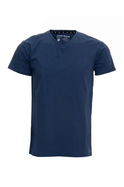 Shop X-ray Xray V-neck Flex T-shirt In Night Blue
