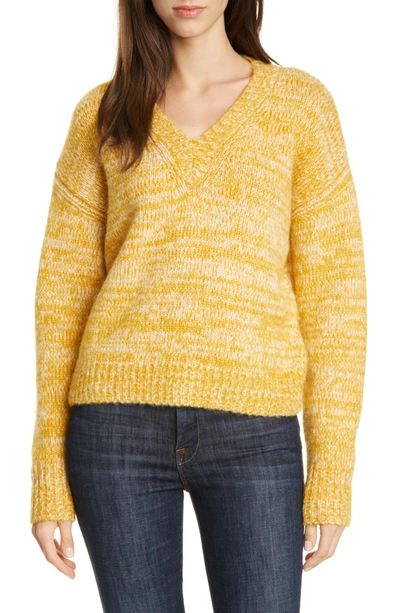 Shop Diane Von Furstenberg Carmella V-neck Knit Sweater In Couch/ivor