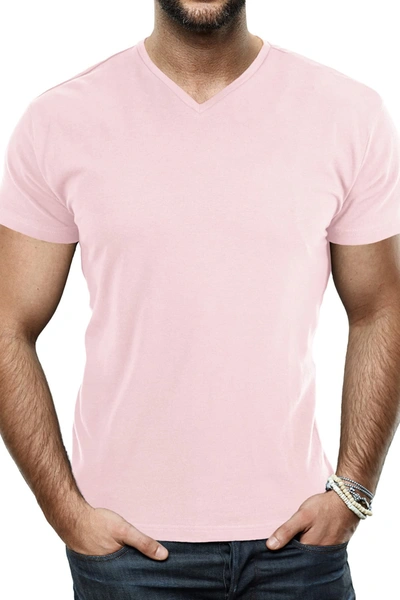 Shop X-ray Xray V-neck Flex T-shirt In Baby Pink
