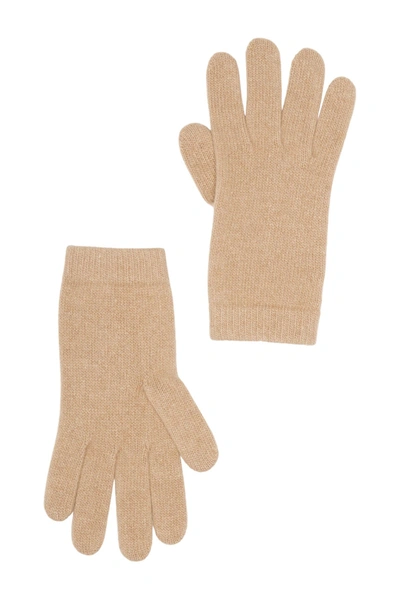 Portolano Solid Cashmere Gloves In Cammello Chiaro Light Camel