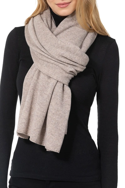 Shop Amicale Cashmere Travel Wrap Scarf In 270crm