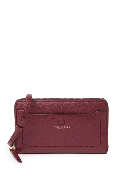 Shop Marc Jacobs Empire City Tech Crossbody Bag In Mulled Wine