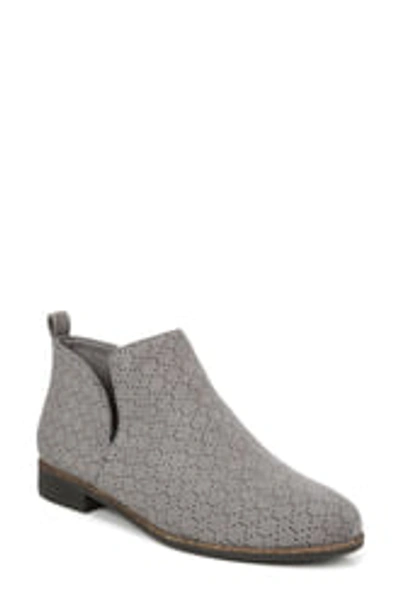 Shop Dr. Scholl's Rate Perforated Bootie In Dk Shadow Grey