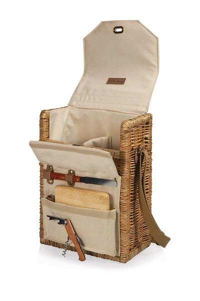 Shop Picnic Time Corsica Wine & Cheese Picnic Basket In Natural