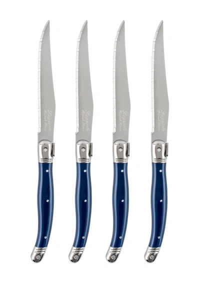 Shop French Home Laguiole Steak Knife In Navy