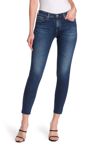 Shop Ag Distressed Raw Ankle Crop Skinny Jeans In 18 Years Cruisi