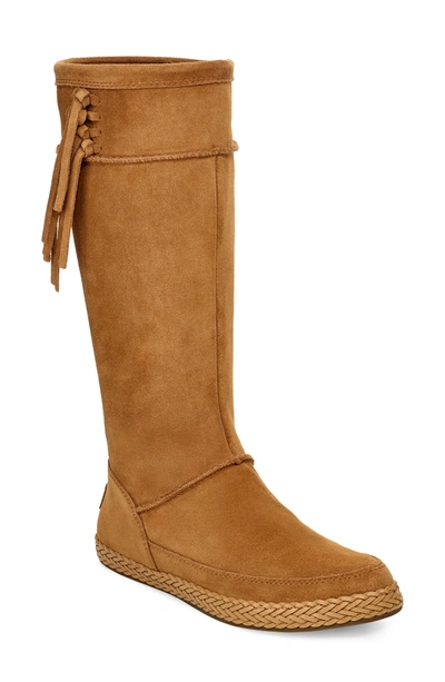 Shop Ugg ® Emerie Tall Boot In Chestnut Suede