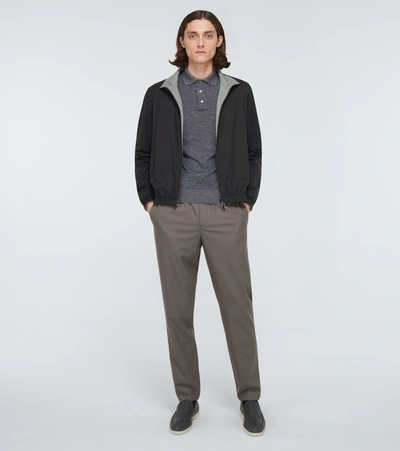 Shop Loro Piana Windmate® Bomber Jacket In Black