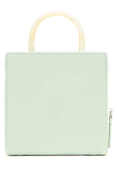 Shop Building Block Mint Green Leather Handbag Nd  Donna Tu