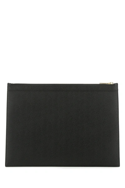 Thom Browne Medium Document Holder With Iconic Logo