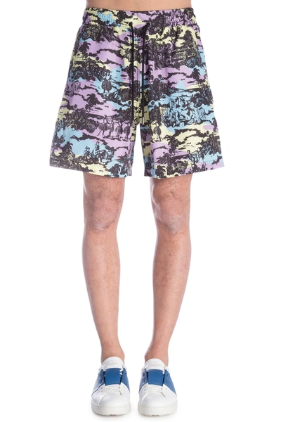 Shop Maunakea Printed Polyester Bermuda Shorts Nd  Uomo Xl