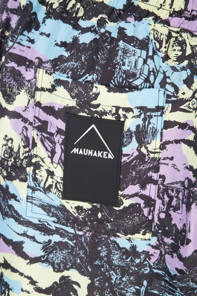 Shop Maunakea Printed Polyester Bermuda Shorts Nd  Uomo Xl
