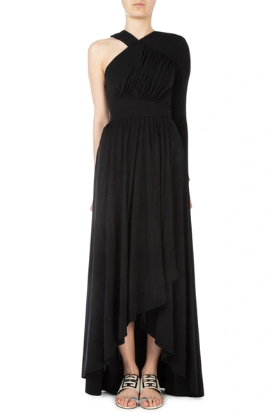 Shop Givenchy Black Crepe Dress Nd  Donna 36f