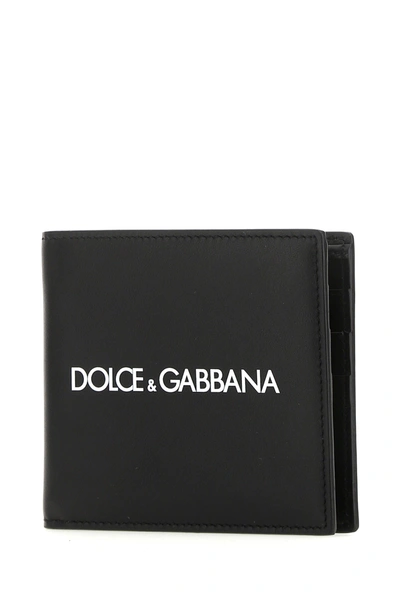 Shop Dolce & Gabbana Black Leather Wallet Black  Uomo Tu
