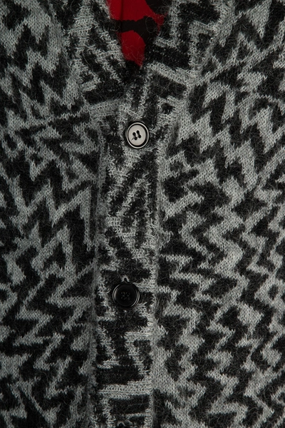 Shop Saint Laurent Embroidered Wool Blend Cardigan Nd  Uomo M