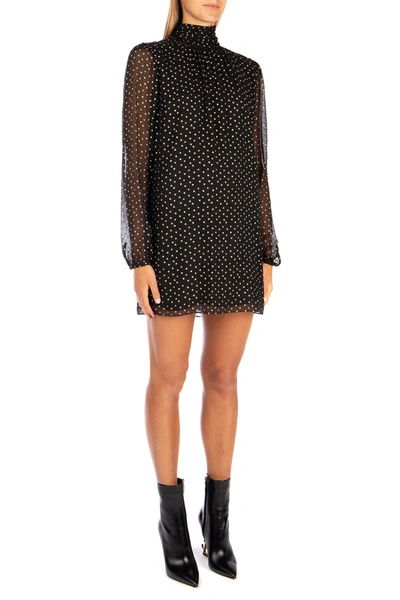 Shop Saint Laurent Printed Chiffon Mini Dress  Nd  Donna 36f