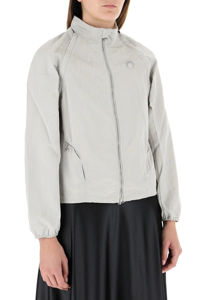 Shop Marine Serre Light Grey Polyester Jacket Nd  Donna S