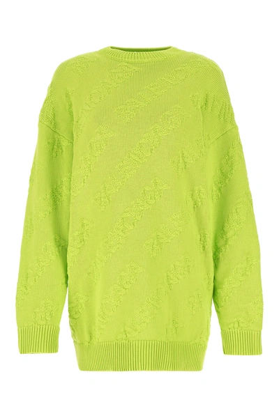 Shop Balenciaga Fuchsia Cotton Oversize Sweater Nd  Donna S