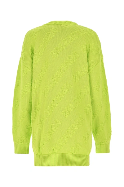 Shop Balenciaga Fuchsia Cotton Oversize Sweater Nd  Donna S
