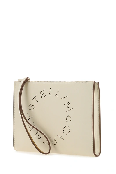 Shop Stella Mccartney Black Alter Nappa Stella Logo Clutch Nd  Donna Tu