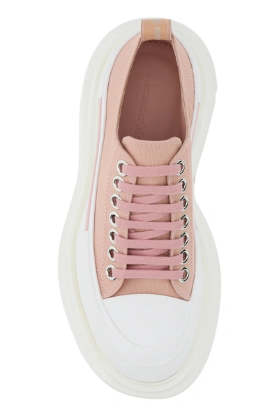 Shop Alexander Mcqueen Pink Canvas Tread Slick Sneakers Nd  Donna 39