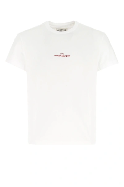 Shop Maison Margiela White Cotton T-shirt White  Uomo 42