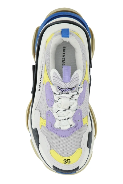 Shop Balenciaga Multicolor Fabric And Leather Triple S Sneakers  Multicoloured  Donna 40