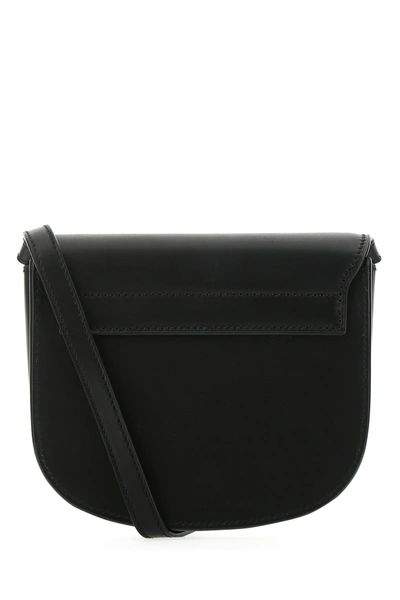 Shop Saint Laurent Black Leather Medium Besace Shoulder Bag Nd  Donna Tu