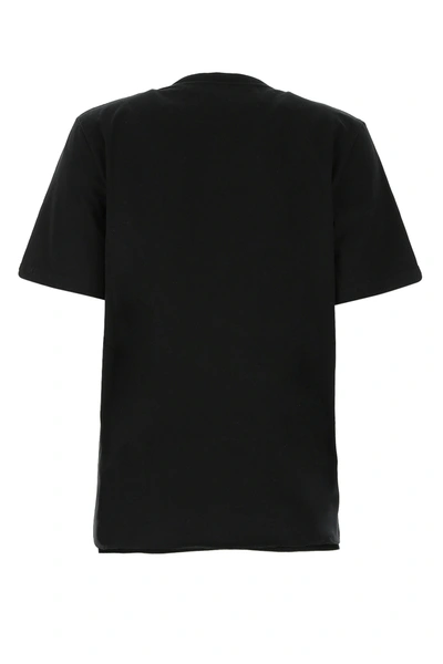 Shop Saint Laurent Black Cotton T-shirt Nd  Donna L