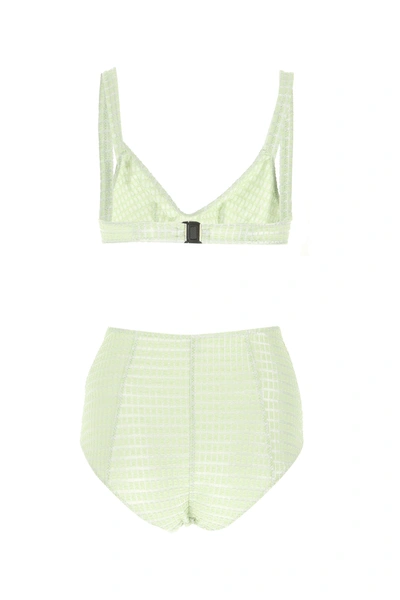 Shop Lisa Marie Fernandez Pastel Green Stretch Nylon Blend Magdalena Bikini Nd  Donna 3