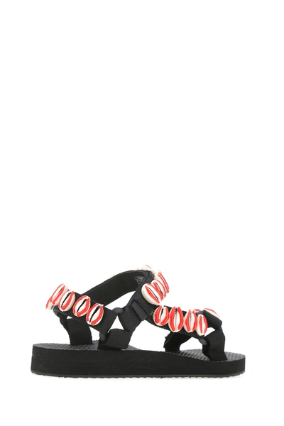 Shop Timeless Pearly Embellished Polyester Trekky Sandals Nd  Donna 39