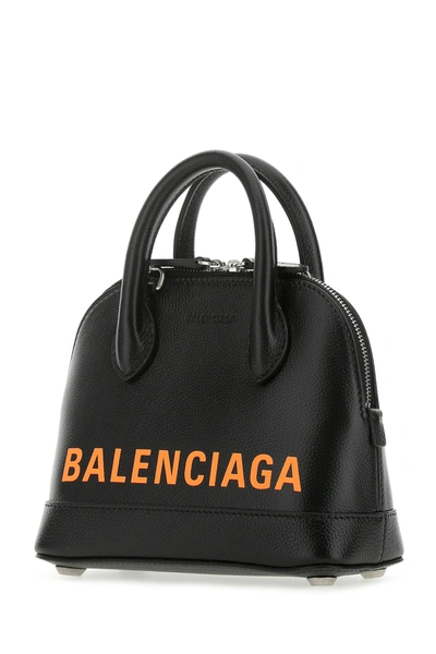 Shop Balenciaga Black Leather Xxs Ville Handbag Nd  Donna Tu